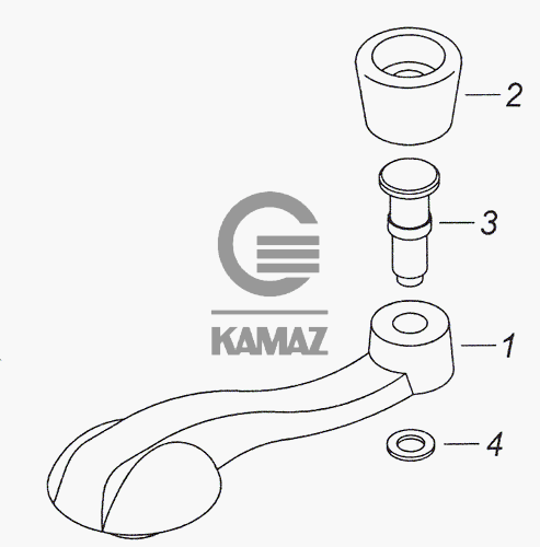 Ручка стеклоподъемника камаз 5320